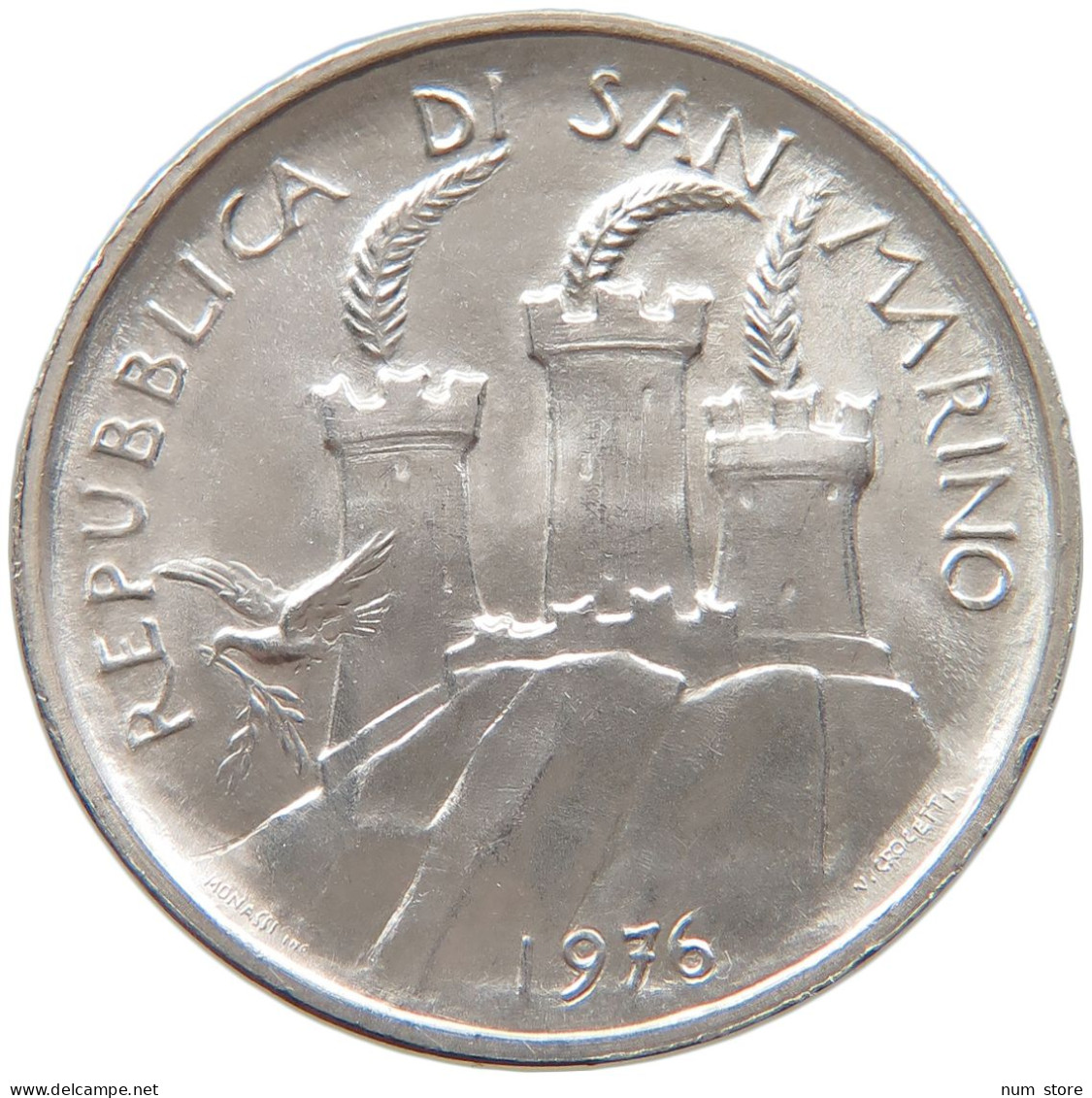 SAN MARINO 500 LIRE 1976 #t028 0521 - San Marino