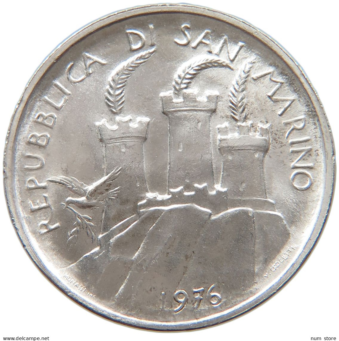 SAN MARINO 500 LIRE 1976 #t028 0523 - Saint-Marin