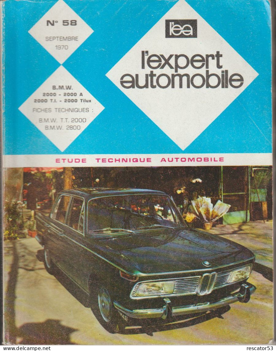 Revue Technique Automobile N°58 L'expert Automobile BMW 2000 - Voitures