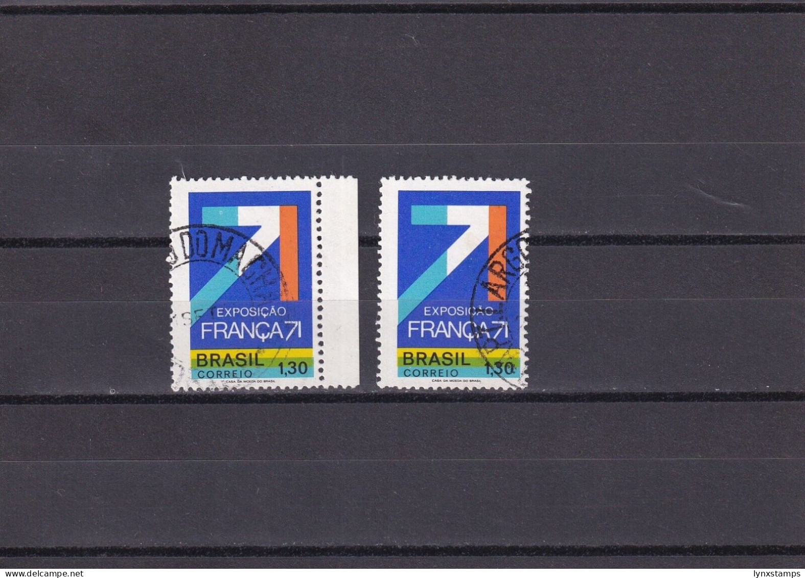 SA06 Brazil 1971 Industrial, Technical And Scientific Exhibition Franca 71 Used - Used Stamps
