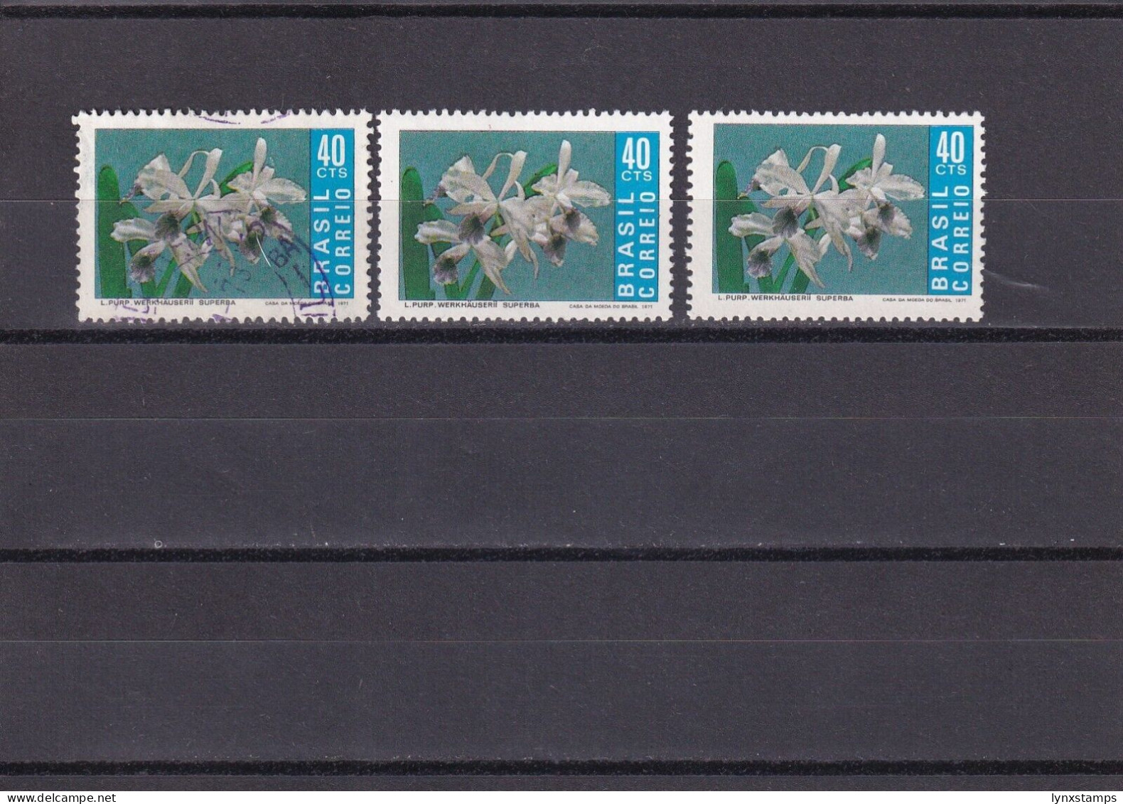 SA06 Brazil 1971 Brazilian Orchids Used And Mint - Usados