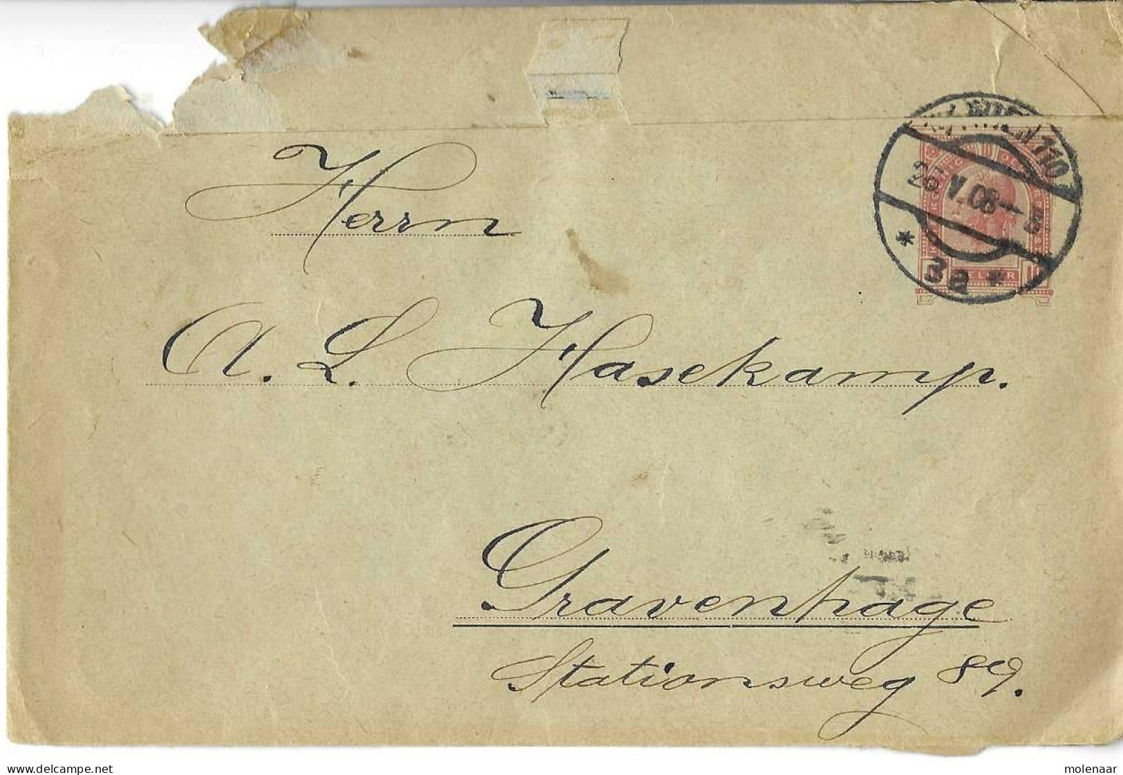 Postzegels > Europa > Oostenrijk > Postwaardestukken Briefomslag 26-5-1908 (16837) - Enveloppes