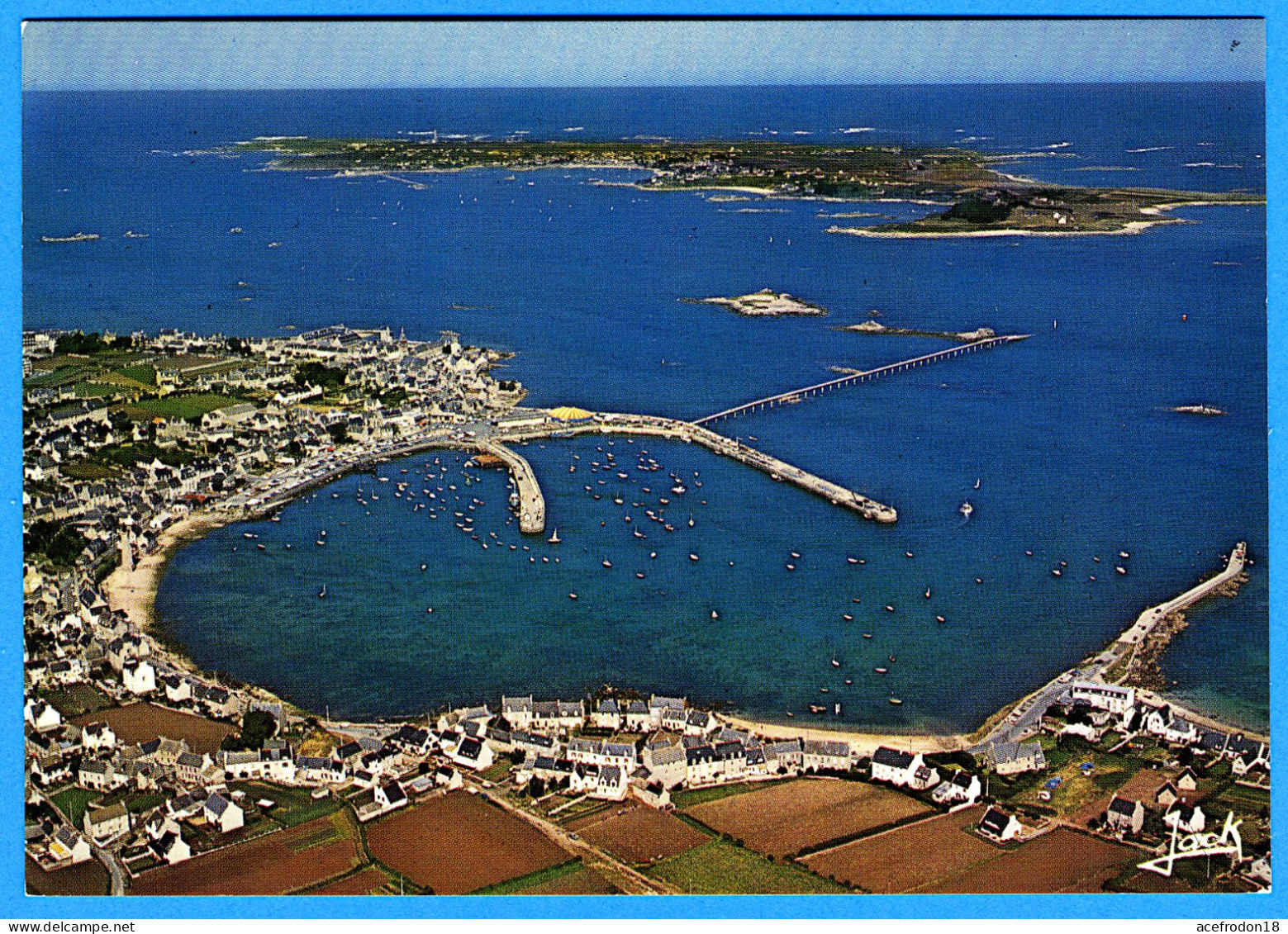 Île De Batz - Vue Aérienne Du Port - Ile-de-Batz