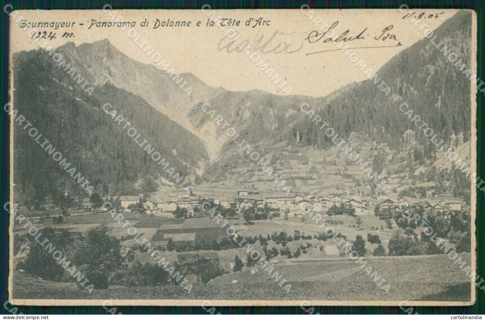 Aosta Courmayeur Dolonne Cartolina VK0273 - Aosta