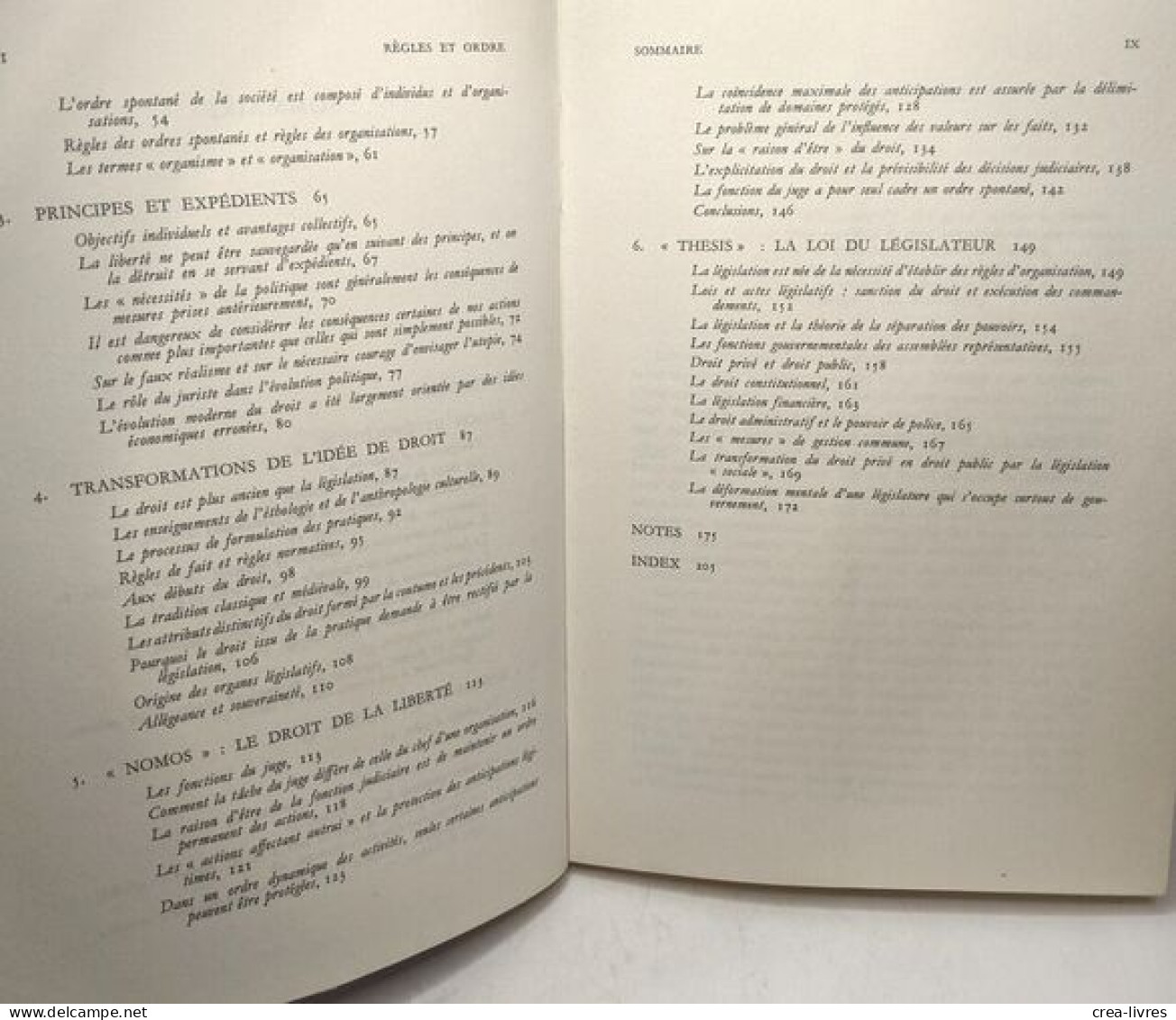 Droit législation et liberté - T.1 Règles et ordre + T.2 Le mirage de la justice sociale + T.3 L'ordre publique d'un peu