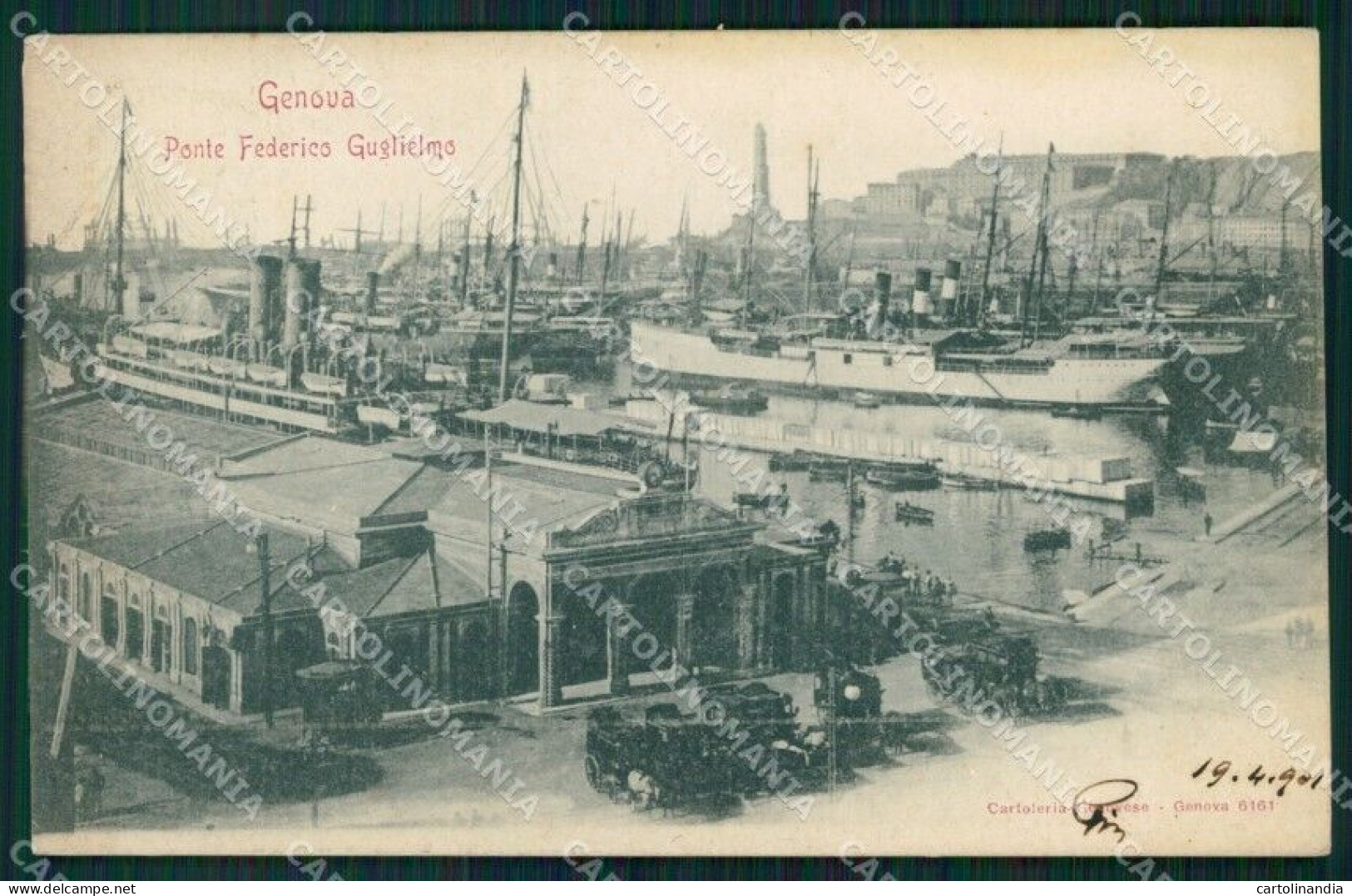 Genova Città Ponte Federico Guglielmo Cartolina VK0688 - Genova (Genoa)