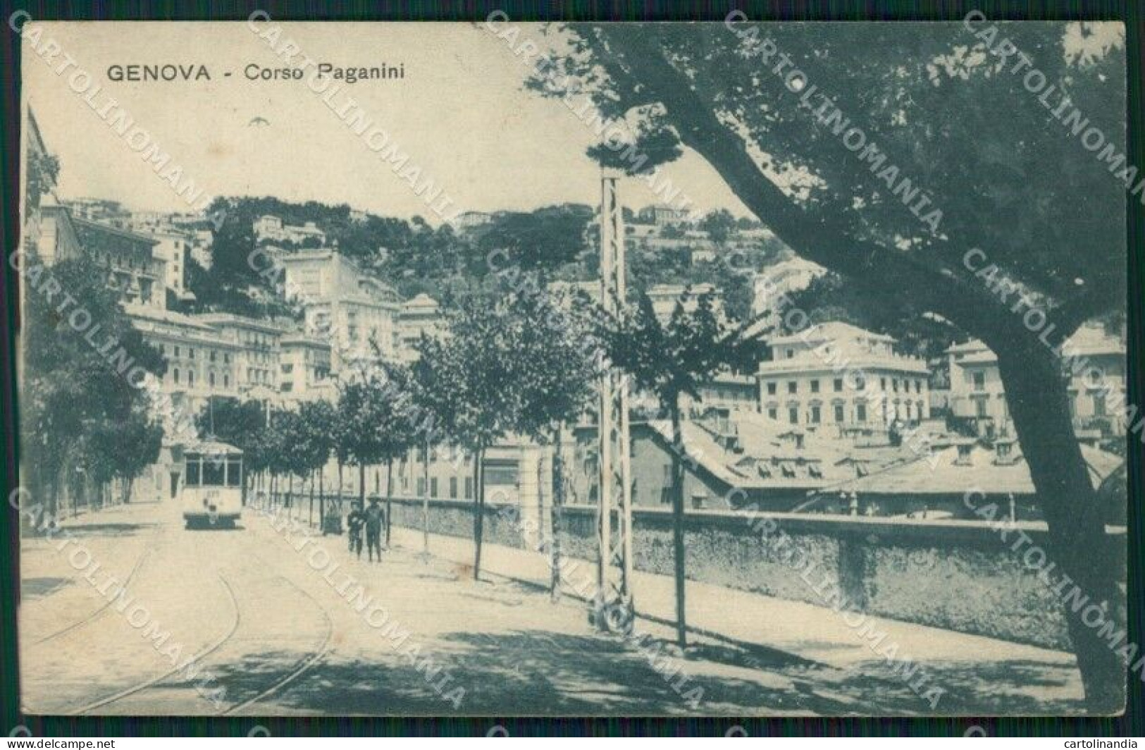 Genova Città Corso Paganini Tram FORI Cartolina VK0695 - Genova (Genoa)