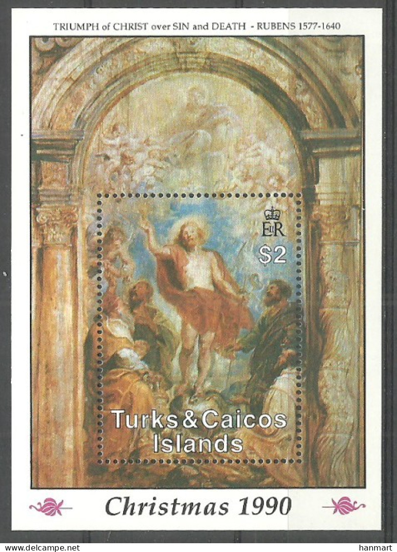 Turks And Caicos Islands 1990 Mi Block 95 MNH  (ZS2 TKIbl95) - Sonstige