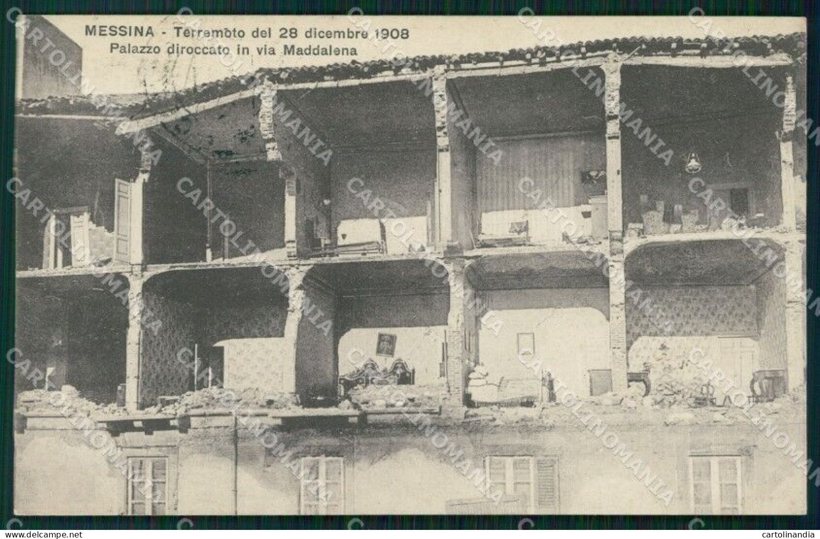 Messina Città Terremoto 1908 Cartolina VK0937 - Messina