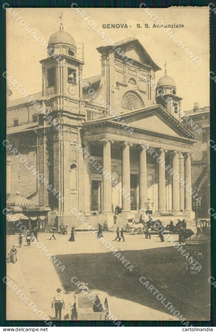 Genova Città Chiesa Santissima Annunziata Cartolina VK0709 - Genova