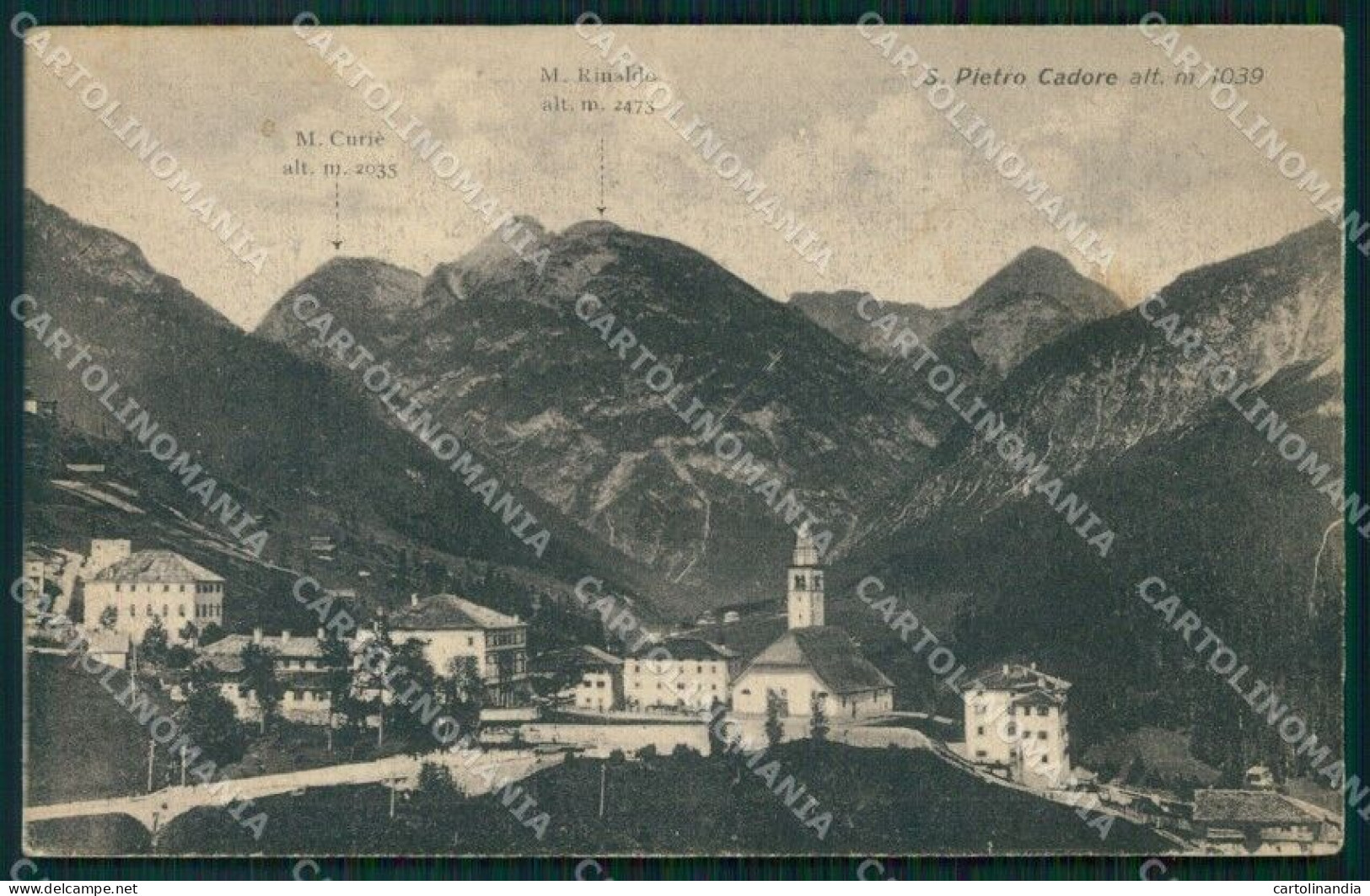 Belluno San Pietro Di Cadore Cartolina VK1616 - Belluno