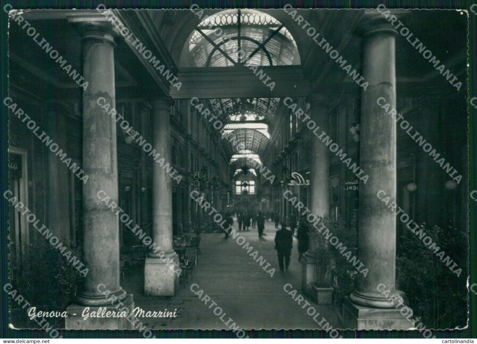 Genova Città Galleria Mazzini ABRASA PIEGHINA FG Foto Cartolina KB5131 - Genova (Genoa)