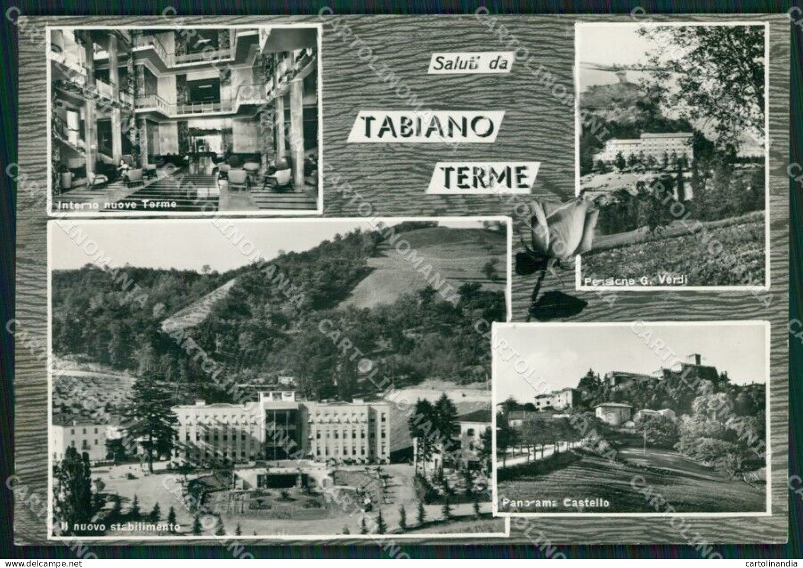 Parma Salsomaggiore Tabiano Terme Saluti Da Foto FG Cartolina ZKM7416 - Parma