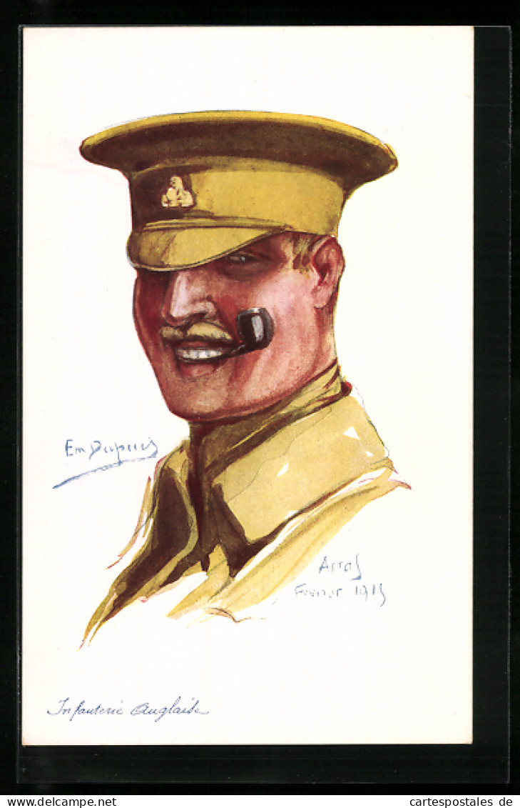 Künstler-AK Em. Dupuis: Nos Alliés - Infanterie Anglaise, 1. Weltkrieg  - Dupuis, Emile