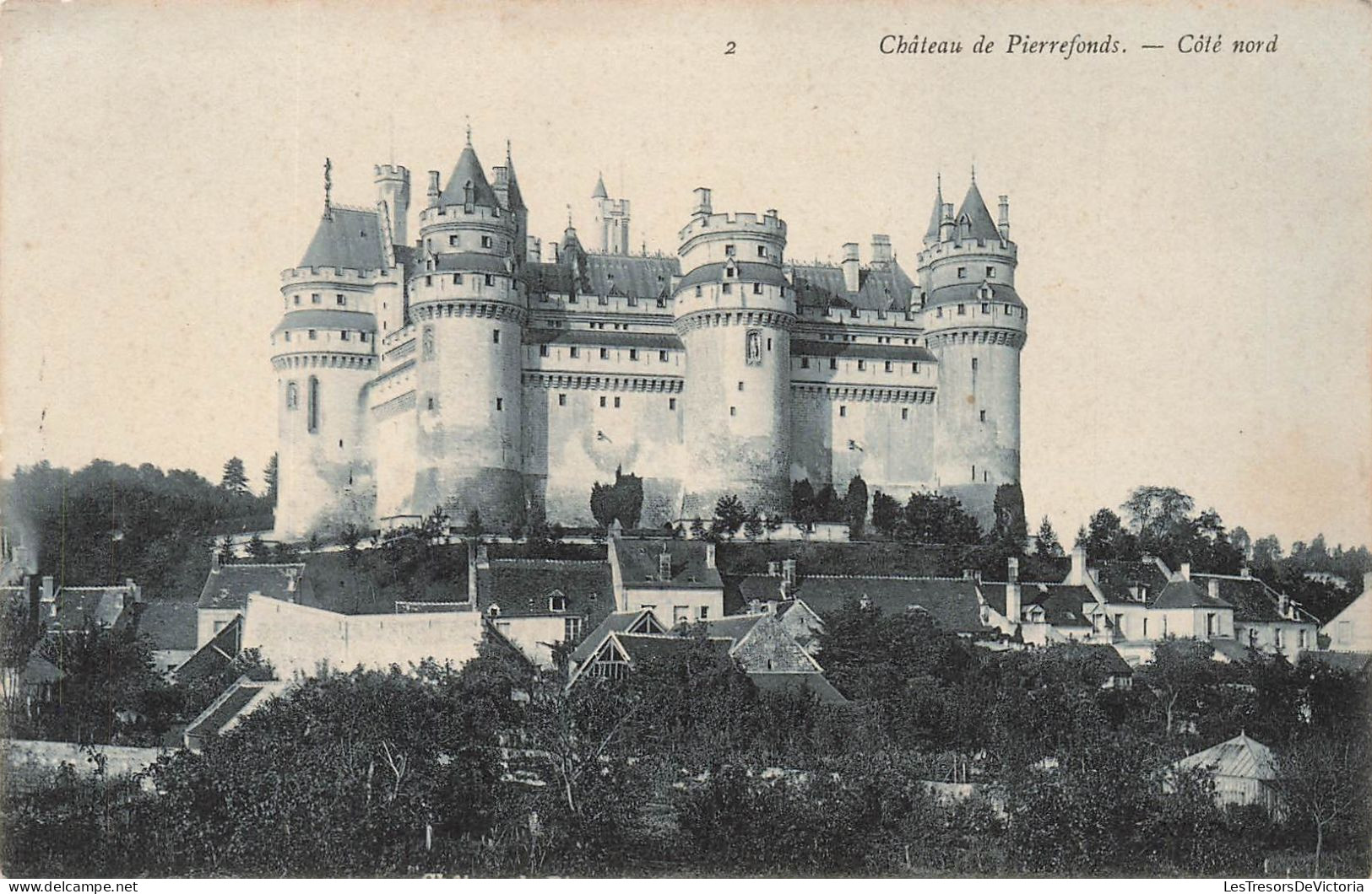 FRANCE - Château De Pierrefonds - Côté Nord - Vue Sur Le Château - Vue Générale - Carte Postale Ancienne - Pierrefonds