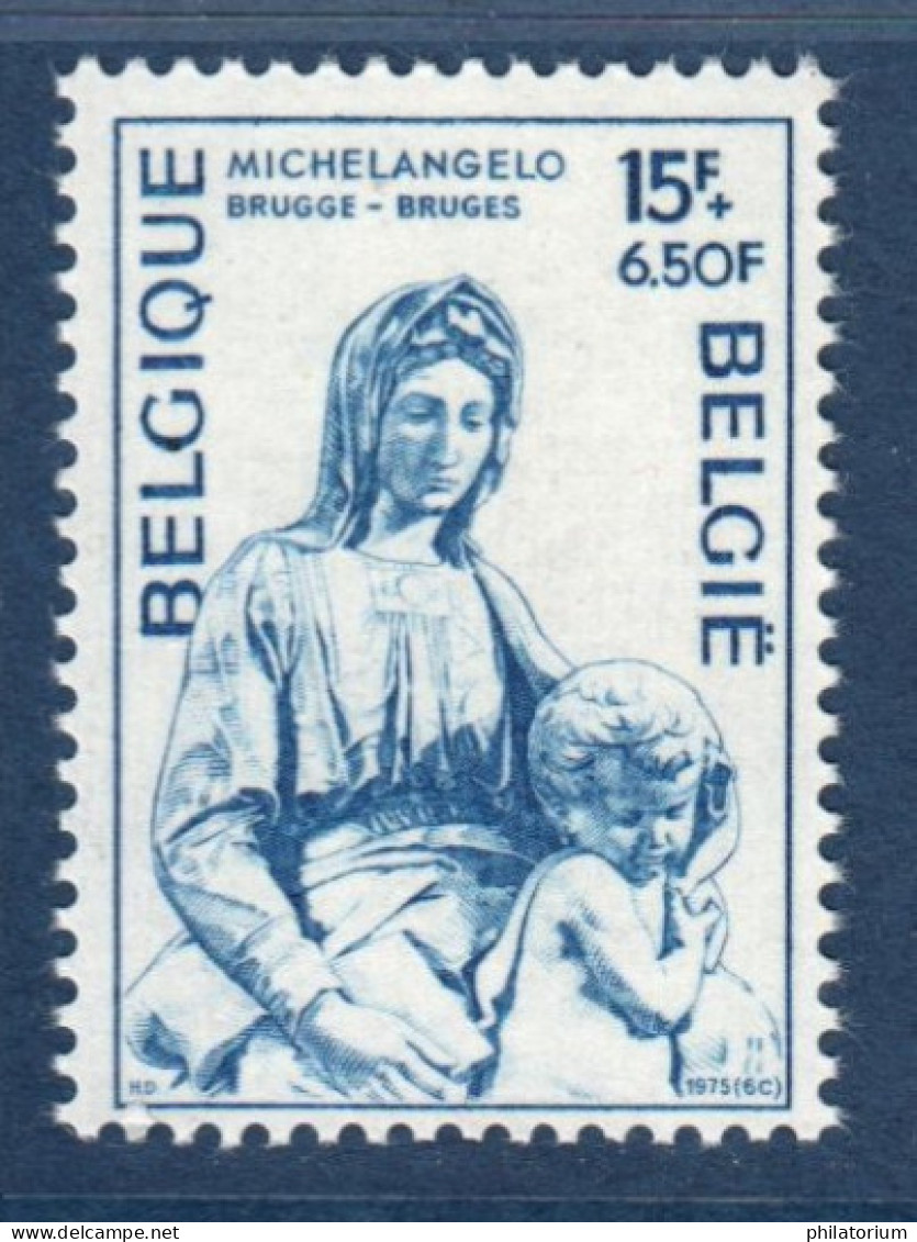 Belgique, België, **, Yv 1755,  Mi 1813, SG 2386,  Vierge à L'Enfant De Michel-Ange - Madones