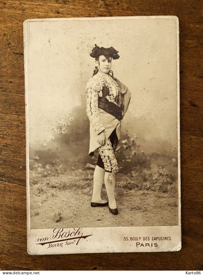 LEJERO Lejero * RARE Photo CDV Cabinet * Artiste Théâtre Opéra Danse Cinéma * Photographe VANBOSCH BOYER Paris - Artiesten