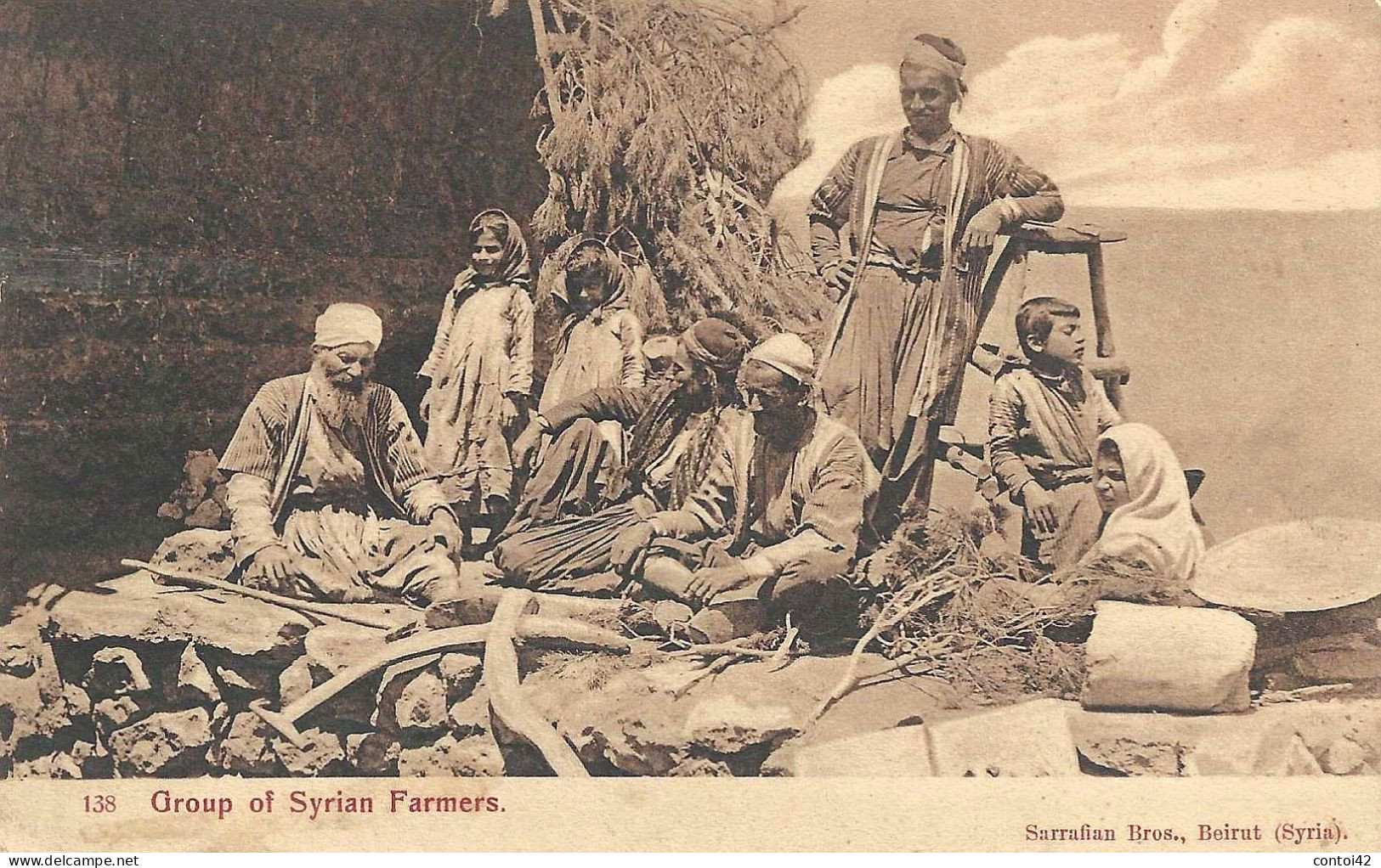 SYRIA SYRIE GROUP OF SYRIAN FARMERS BEIRUT BEYROUTH LIBAN - Non Classés