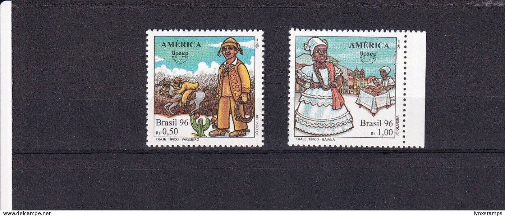 SA06 Brazil 1996 America - Traditional Costumes Mint Stamps - Unused Stamps