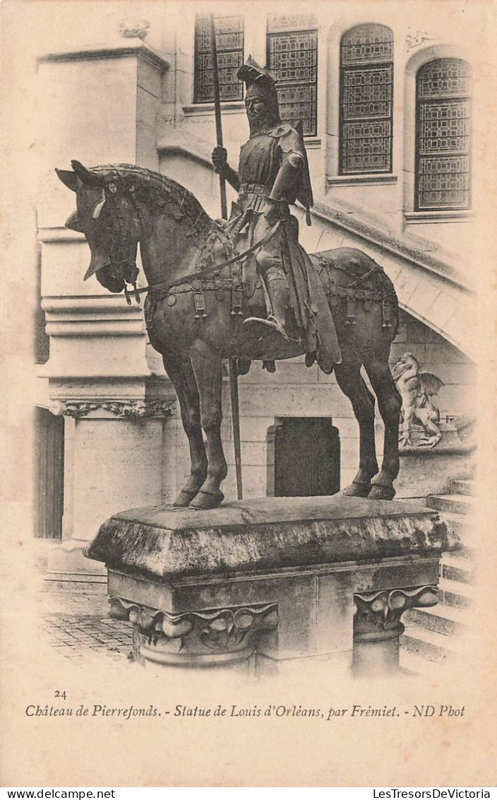 FRANCE - Château De Pierrefonds - Vue Sur La Statue De Louis D'Orléans Par Frémiet - N D Phot - Carte Postale Ancienne - Pierrefonds