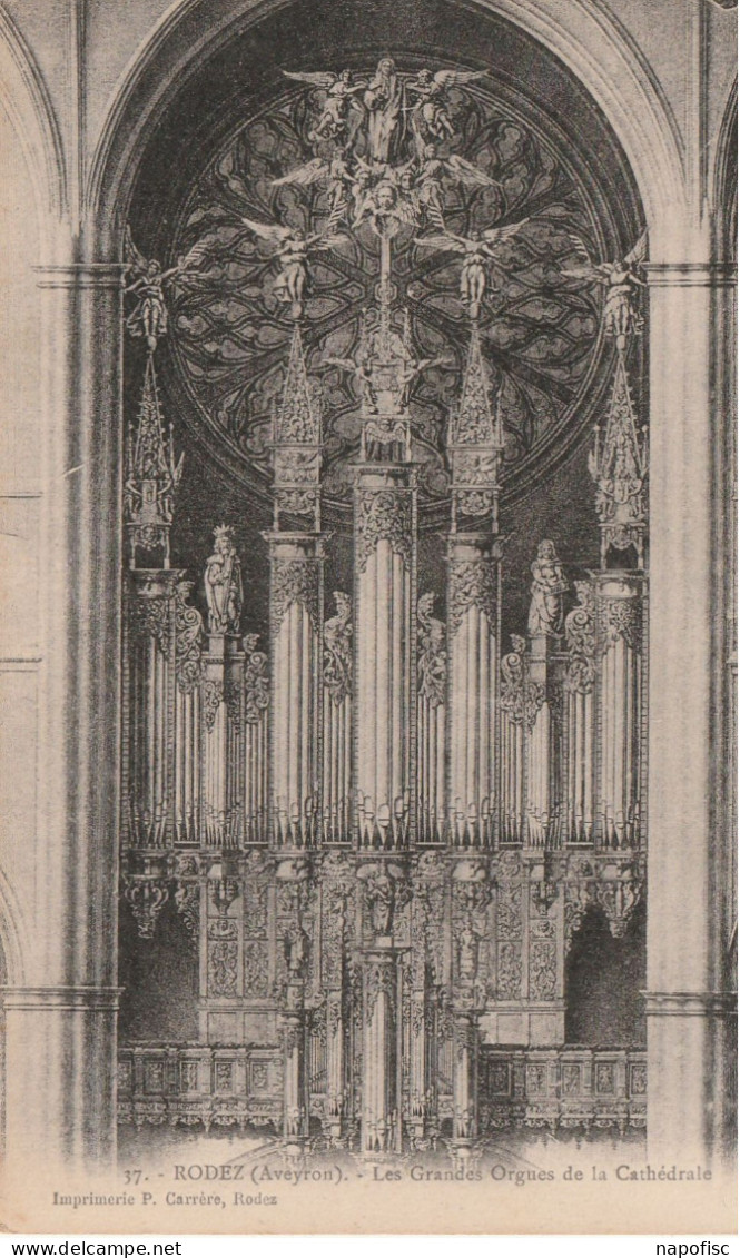 12-Rodez Les Grandes Orgues De La Cathédrale - Rodez