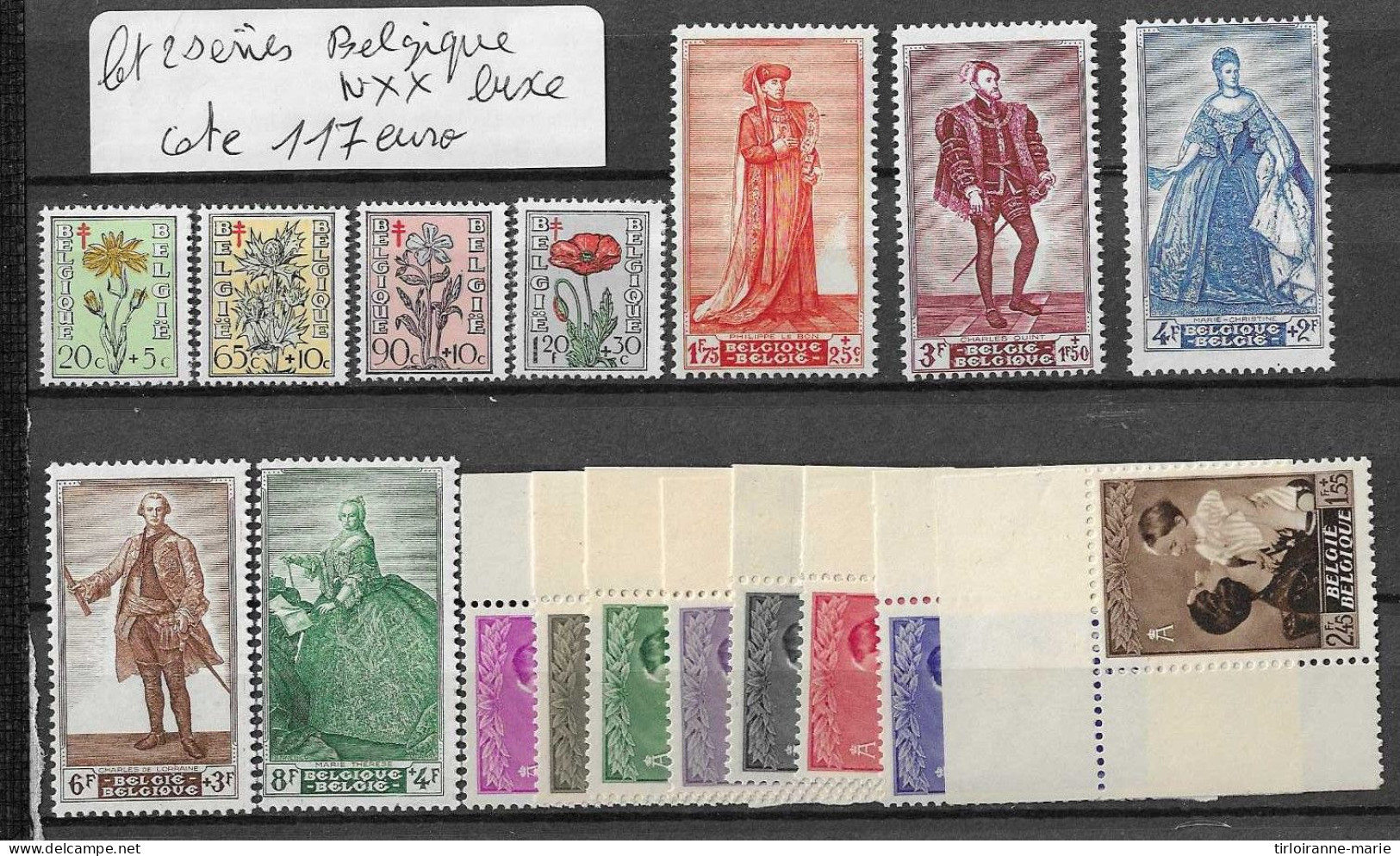 Lot  Timbres De Belgique N** Luxe - Collezioni