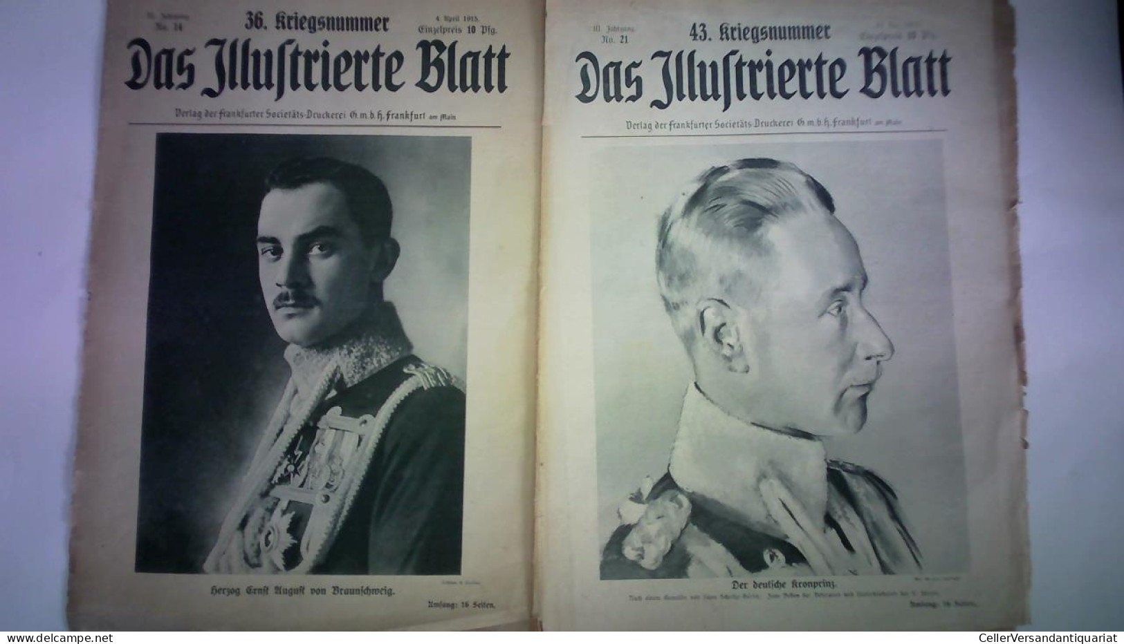 III. Jahrgang 1915, No. 14, (4. April) / No. 21, (23. Mai). Zusammen 2 Hefte Von Das Illustrierte Blatt - Unclassified