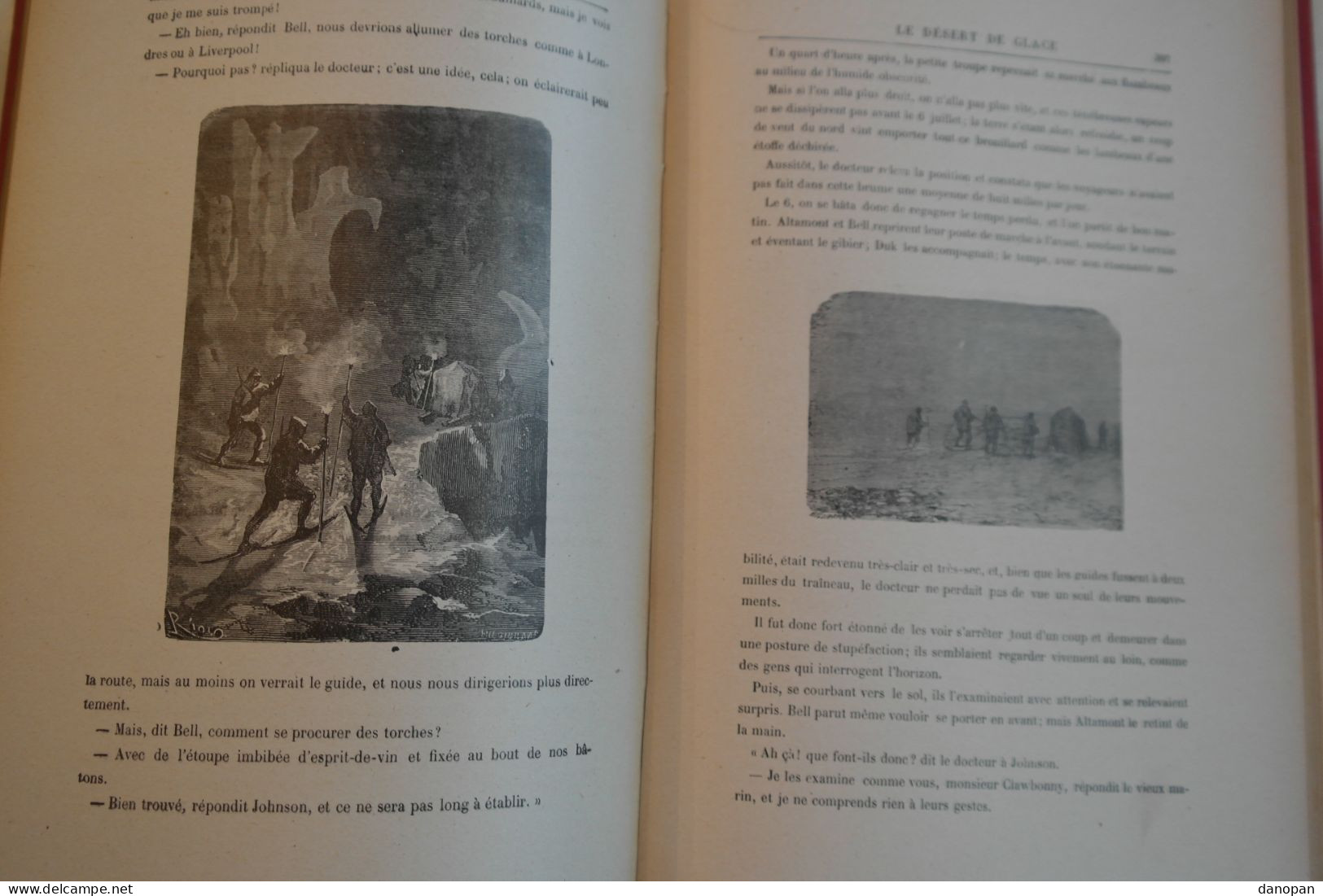 Voyages extraordinaire par Jules Verne Aventures du capitaine Hatteras au Pôle nord - Hetzel - Très bon état