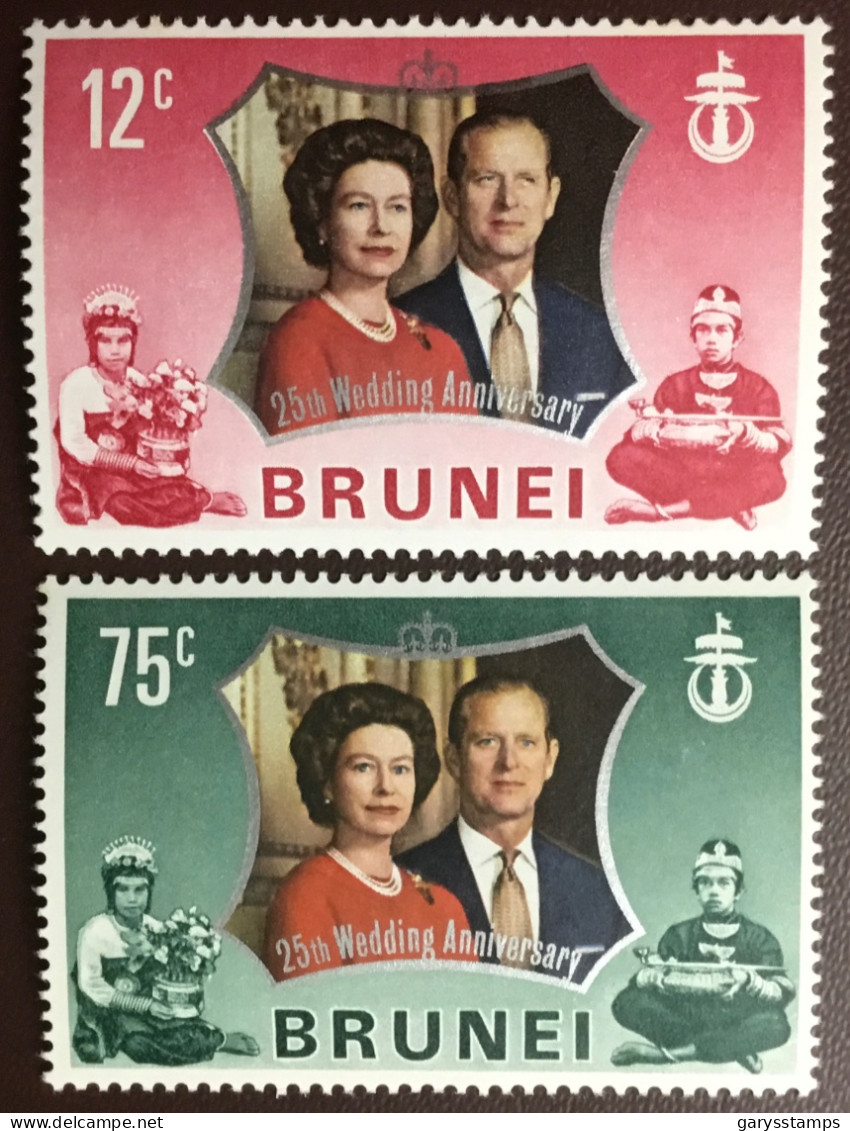 Brunei 1972 Silver Wedding MNH - Brunei (...-1984)