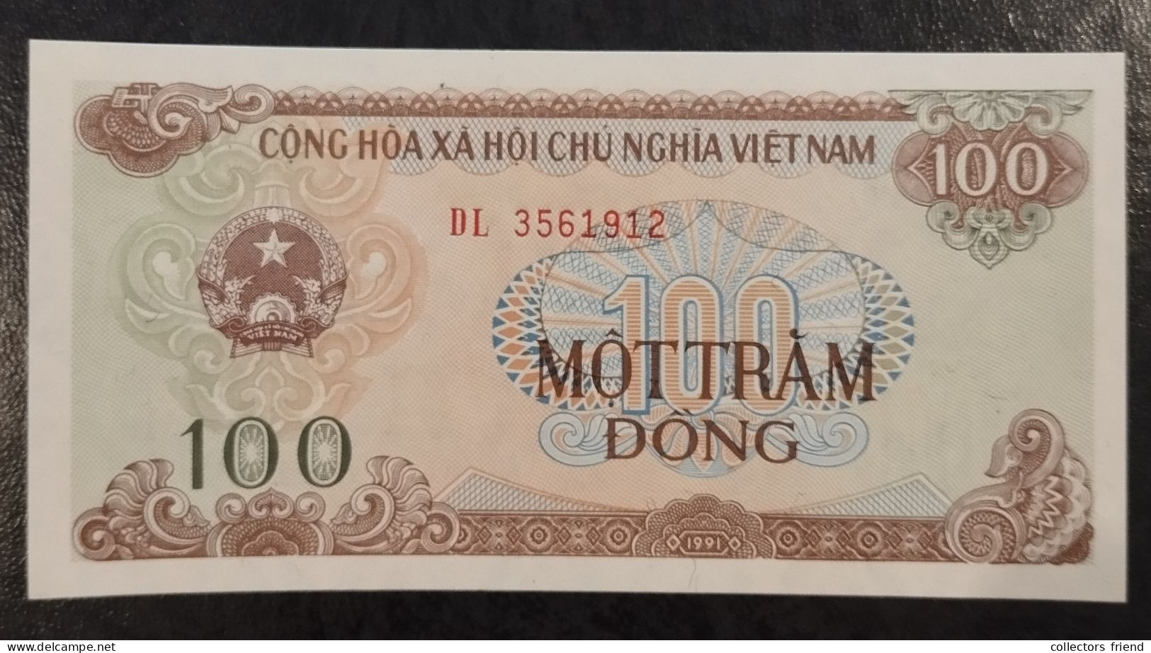 VIETNAM 100 DONG Year 1991 P105a UNC - Vietnam