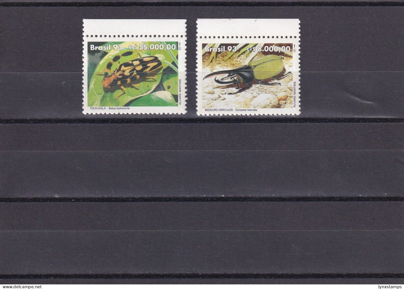 SA06 Brazil 1993 World Environment Day - Beetles Mint Stamps - Neufs