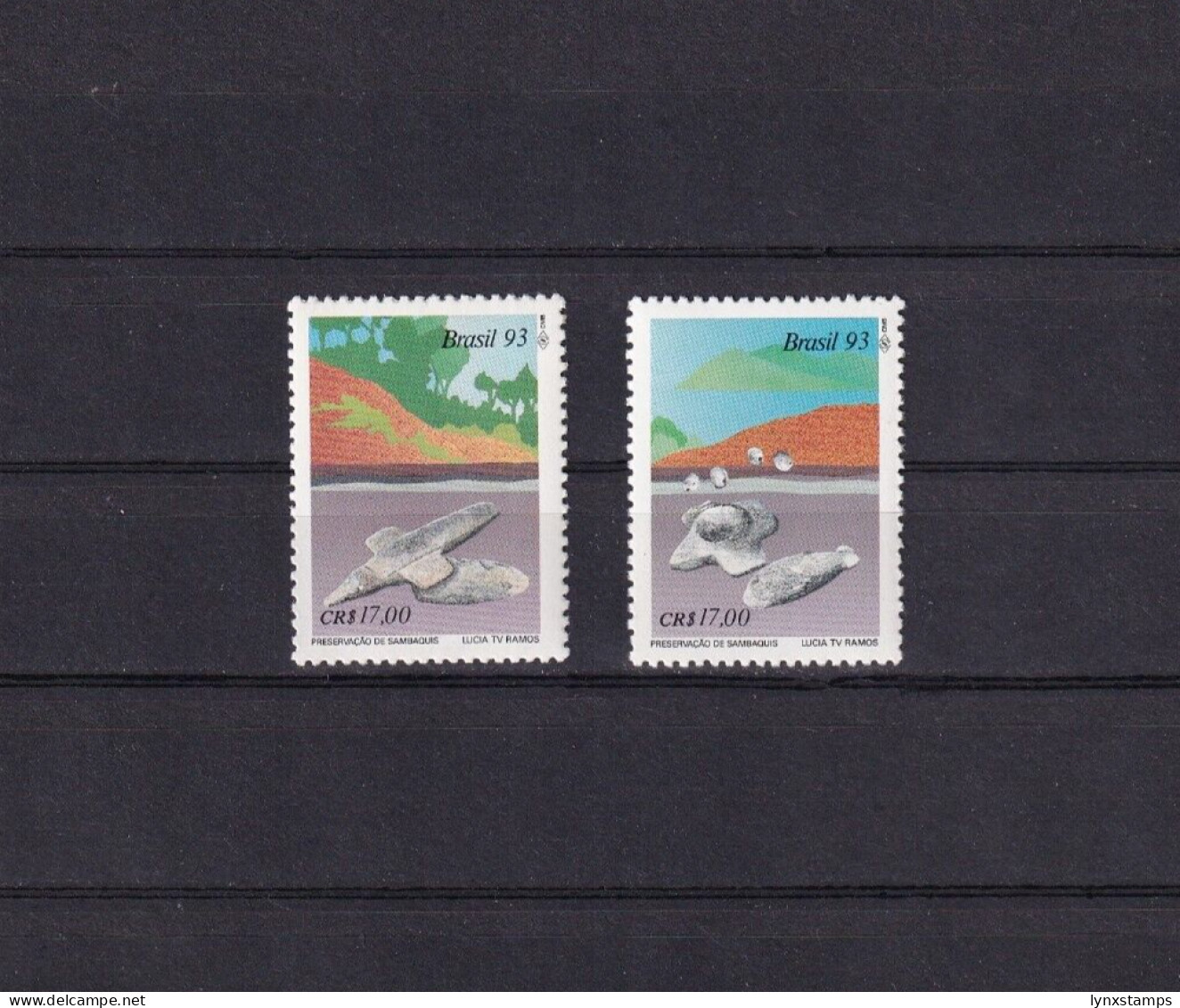SA06 Brazil 1993 Preservation Of Archaeological Sites Mint Stamps - Unused Stamps