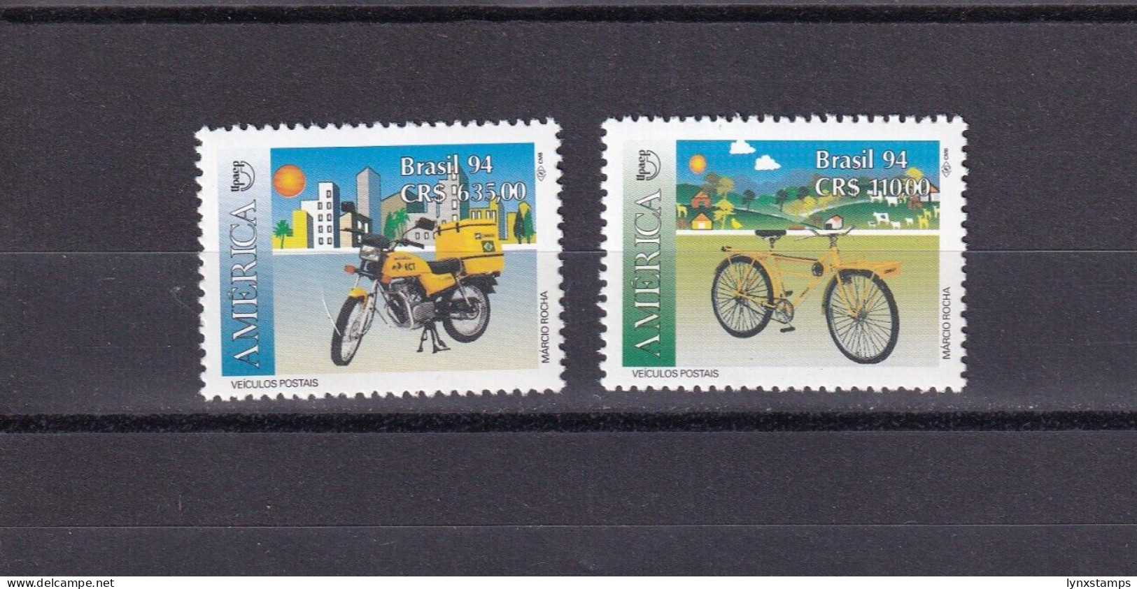 SA06 Brazil 1994 America - Postal Vehicles Mint Stamps - Neufs