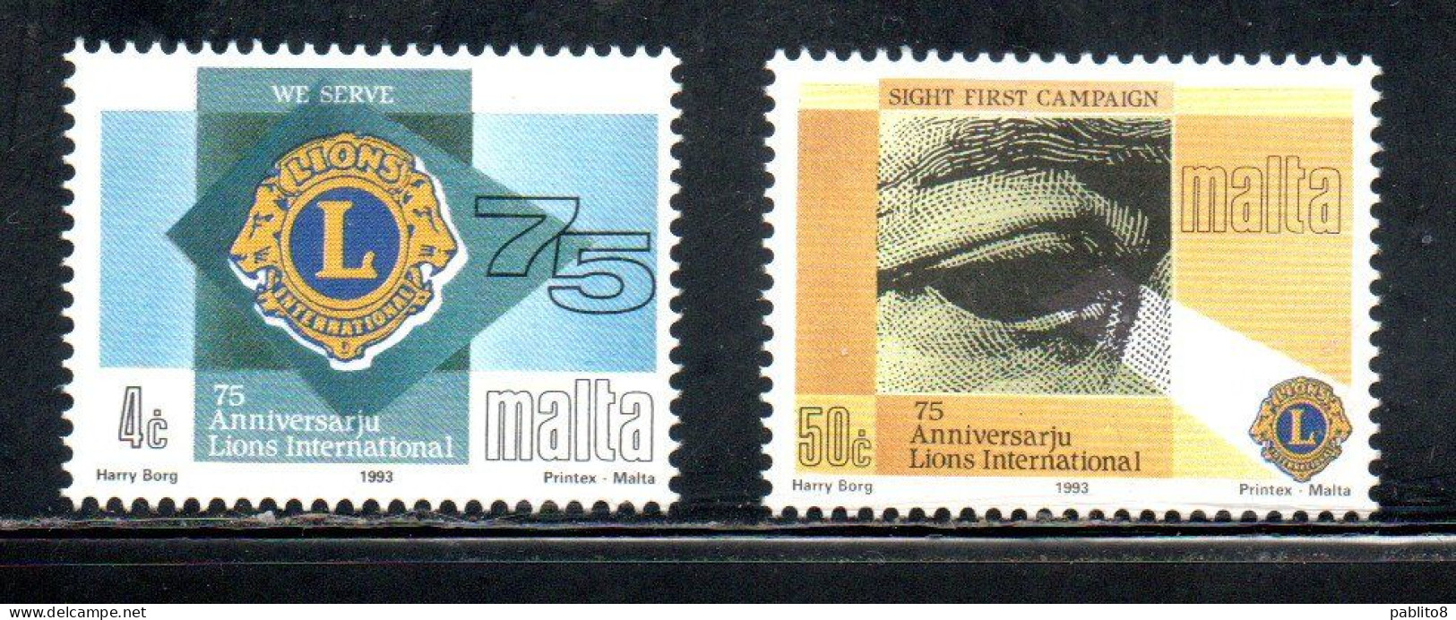 MALTA 1993 LIONS INTERNATIONAL CLUB COMPLETE SET SERIE COMPLETA MNH - Malta