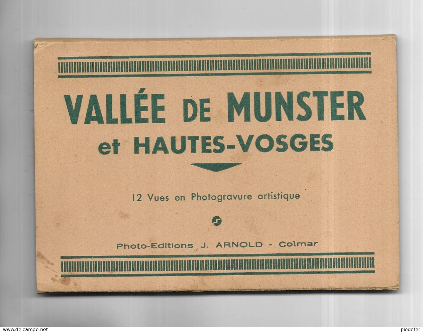 68 - RARE Pochette Contenant 12 Vues De La Vallée De MUNSTER Et HAUTES-VOSGES. Ed. J. ARNOLD à COLMAR - Munster