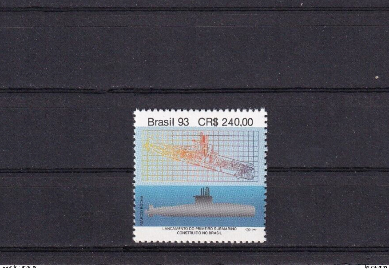 SA06 Brazil 1993 Launch Of The First Brazilian-built Submarine Mint Stamp - Neufs