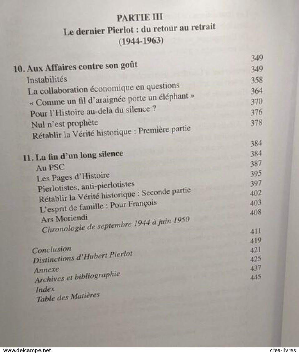 Hubert Pierlot. 1883-1963 + Cahier Biographique - Biografía