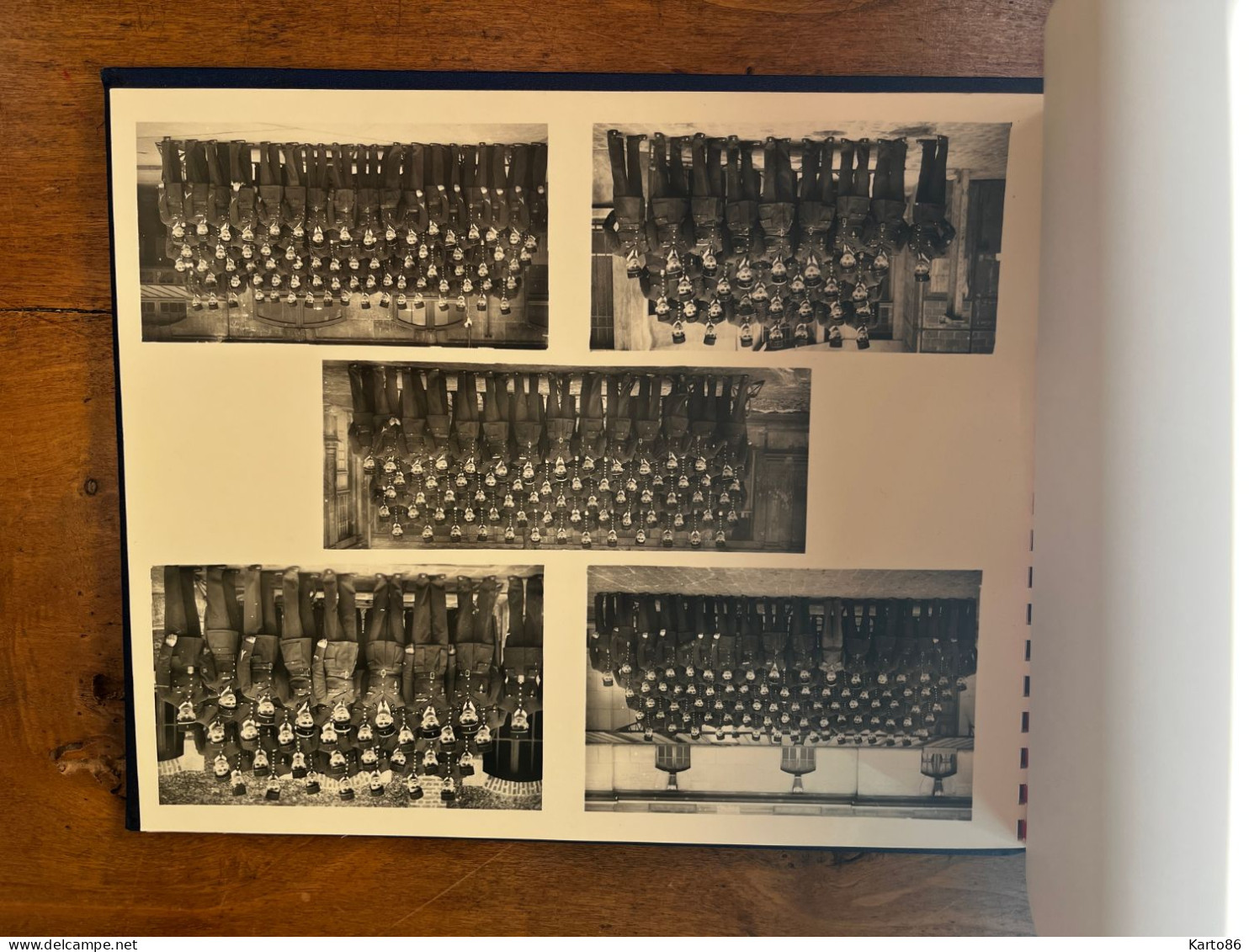 régiment de Sapeurs Pompiers * paris 1952 * album 18 pages de photos * sapeur pompier fireman * studio Damrémont