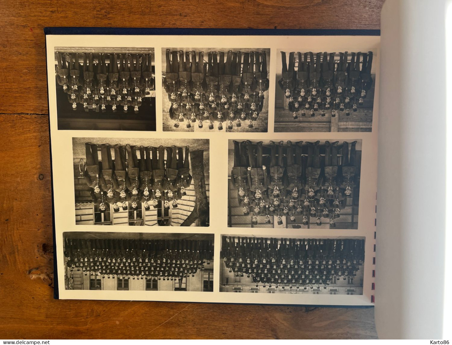 régiment de Sapeurs Pompiers * paris 1952 * album 18 pages de photos * sapeur pompier fireman * studio Damrémont