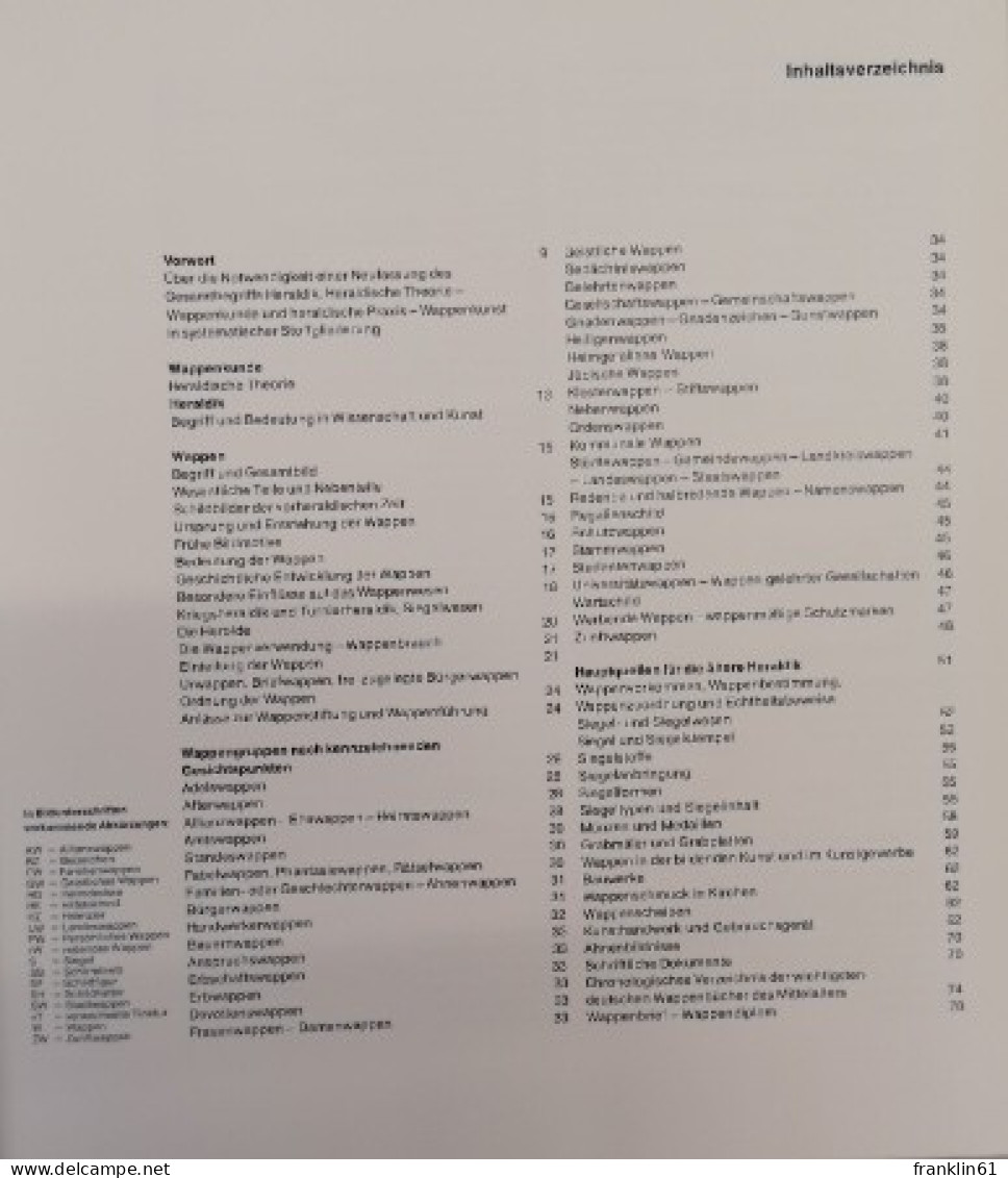 Das Große Buch Der Wappenkunst - Glossaries