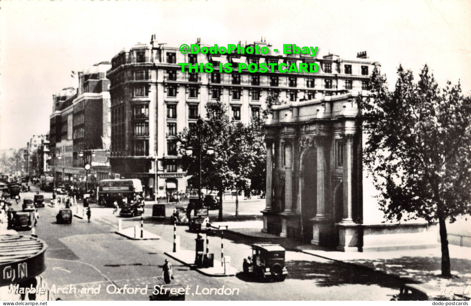 R413144 London. Marble Arch And Oxford Street. R. D. Freeman. RP. 1956 - Sonstige & Ohne Zuordnung
