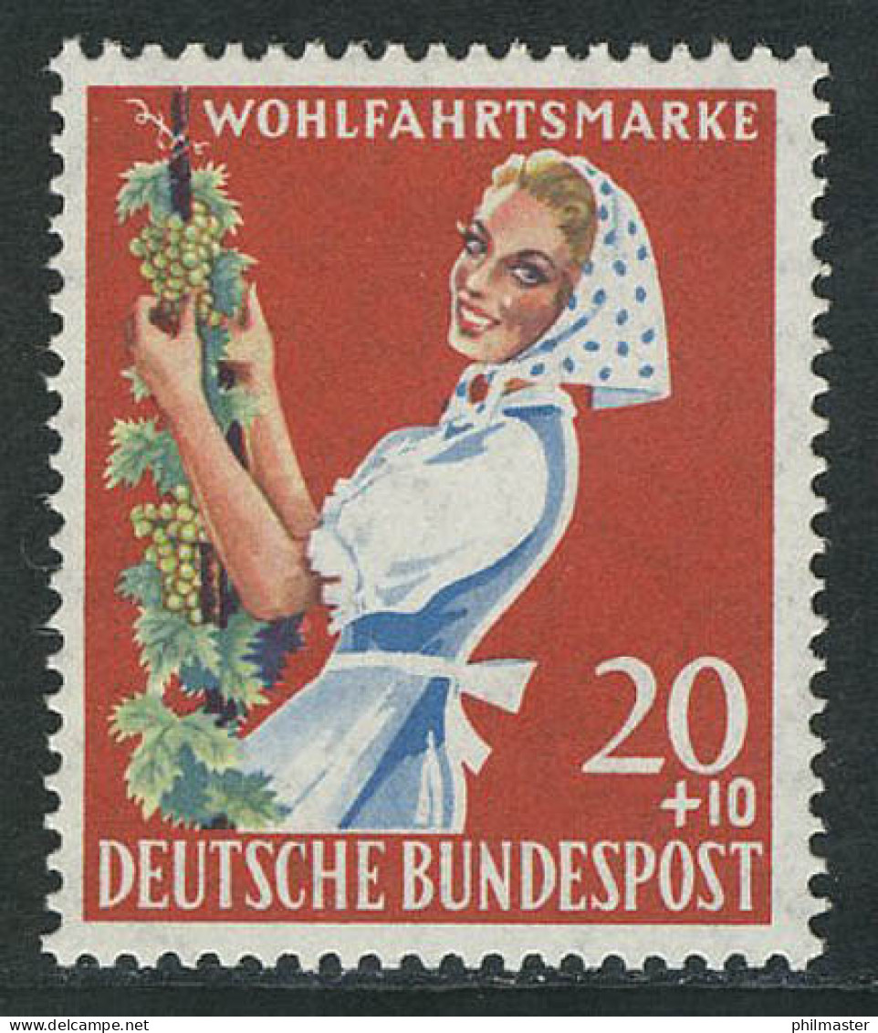 299 Landwirtschaft 20+10 Pf Winzerin ** Postfrisch - Unused Stamps