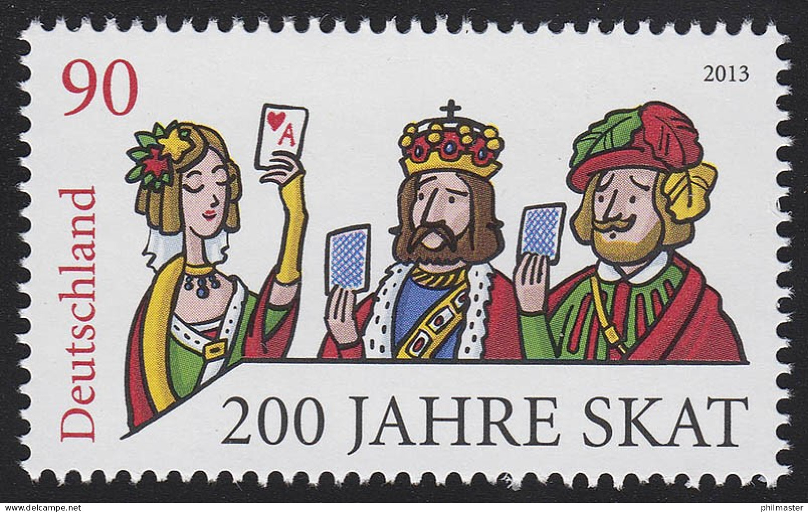 3030 Jubiläum 200 Jahre Skat: 10 Einzelmarken, Alle Postfrisch ** - Ongebruikt