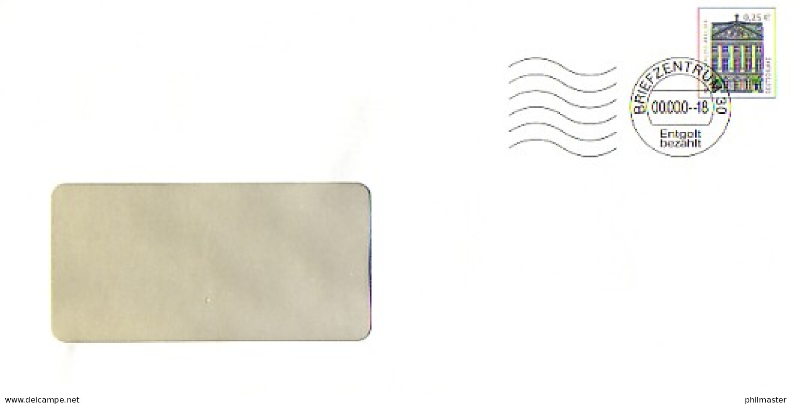 U 20BI/01 SWK 25, C20/1500082091, 2 Fluor-Streifen, Ortsangabe Symmetrisch  ** - Enveloppes - Neuves