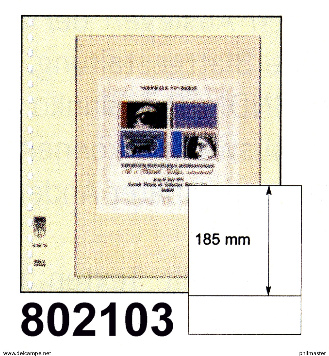 LINDNER-T-Blanko - Einzelblatt 802 103 - Blank Pages