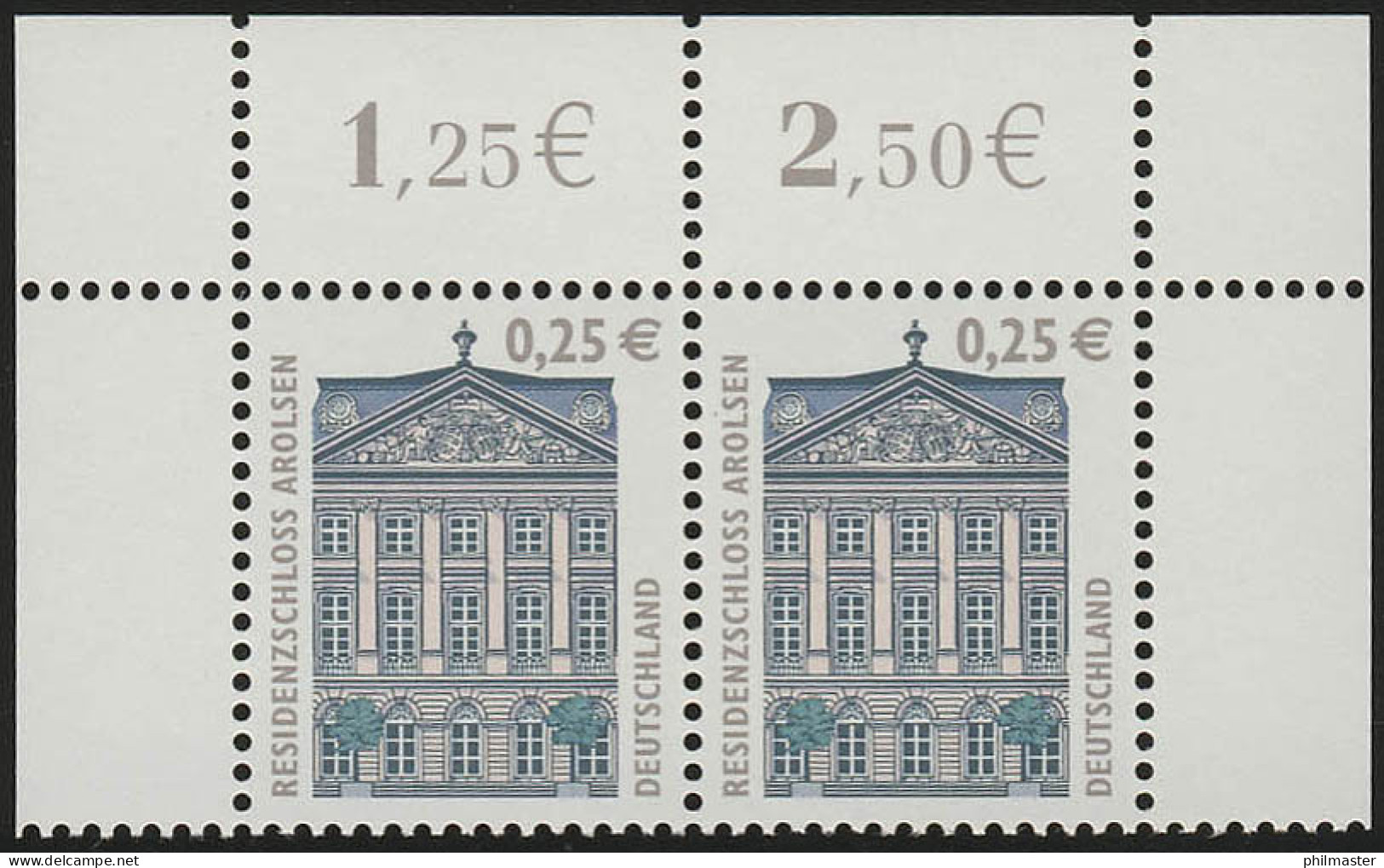 2374 SWK 0,25 Euro Paar OR ** Postfrisch - Unused Stamps