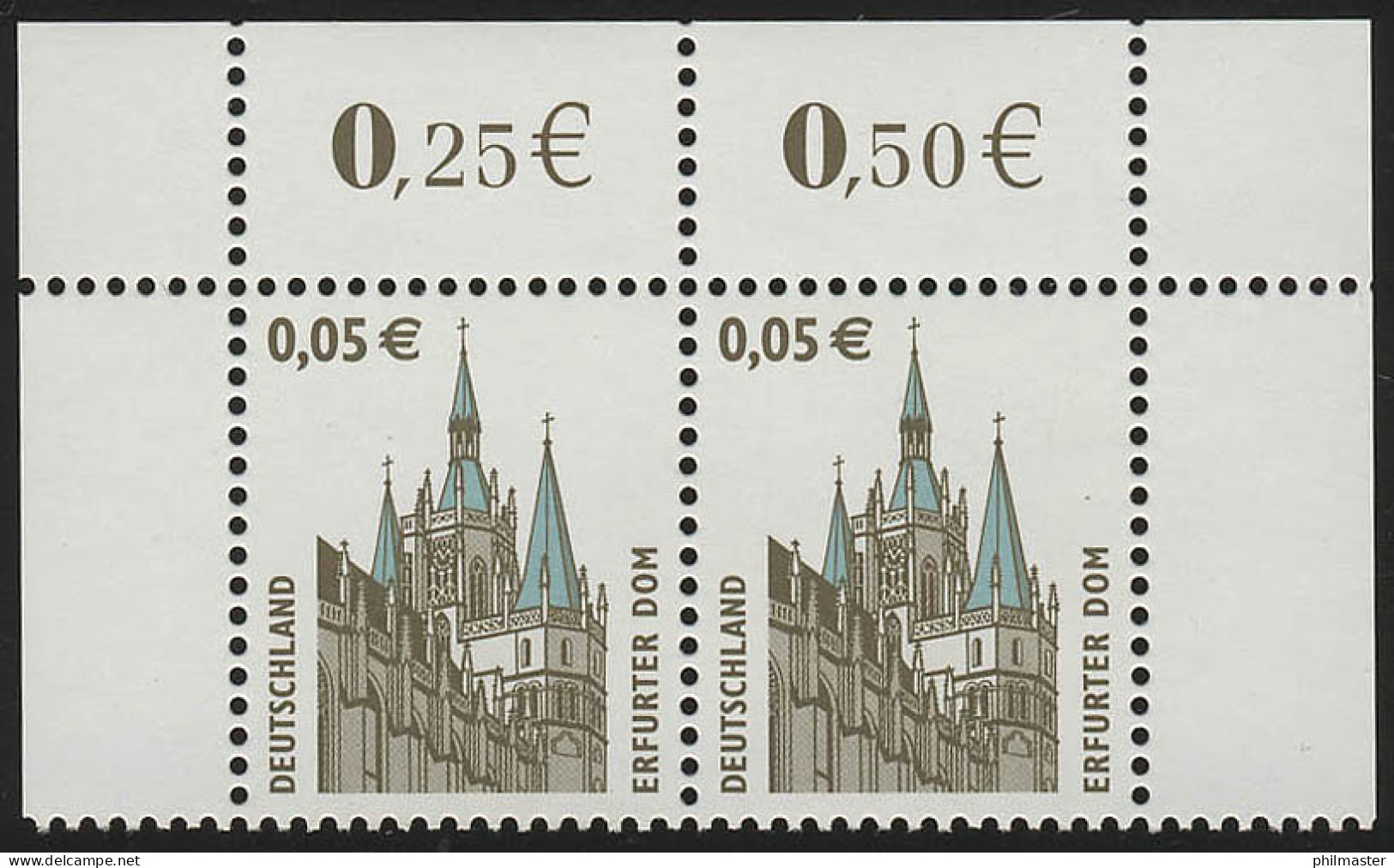 2381 SWK 0,05 Euro Paar OR ** Postfrisch - Unused Stamps