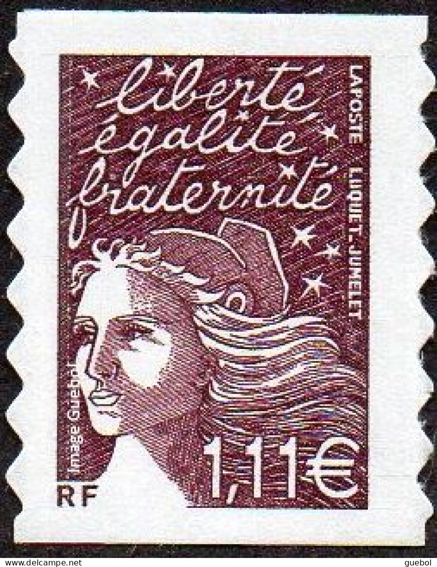 France Autoadhésif ** N°   48,C Ou 3729 C Au Modèle 3574 - Marianne De Luquet Le 1.11 Brun-prune - Nuevos