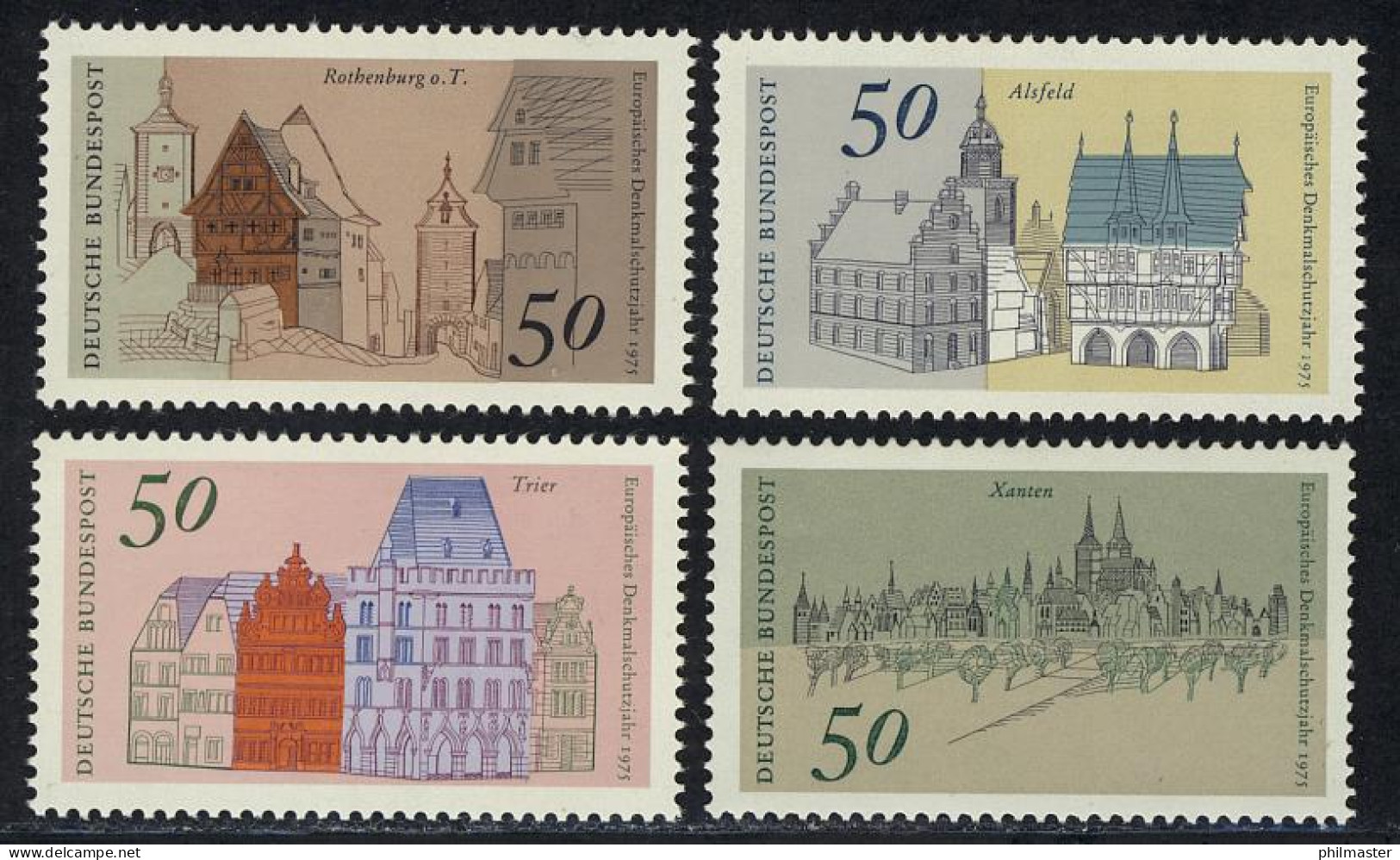 860-863 Europa/Denkmalschutz, Satz ** - Unused Stamps