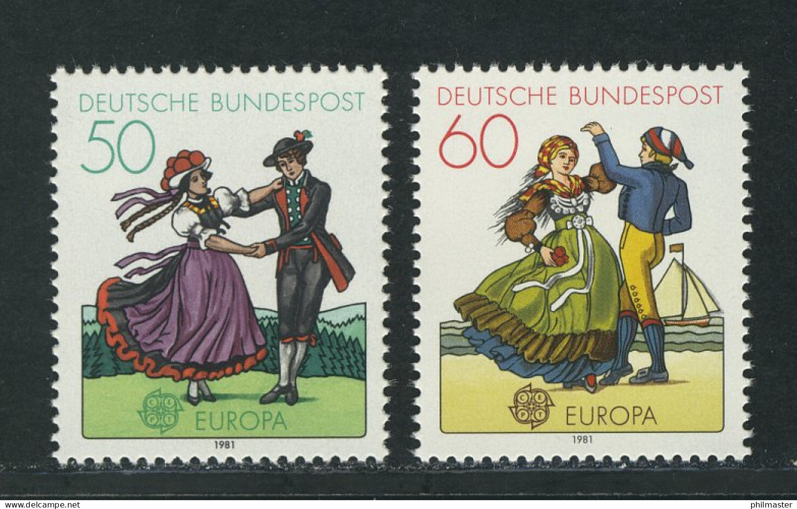 1096-1097 Europa Folklore 1981, Satz Postfrisch - Neufs